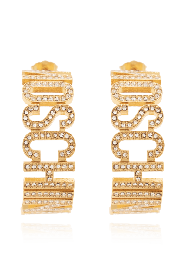 【送料&関税込】Moschino Logo Earrings Gold Logo earrings Moschino - SchaferandweinerShops Japan